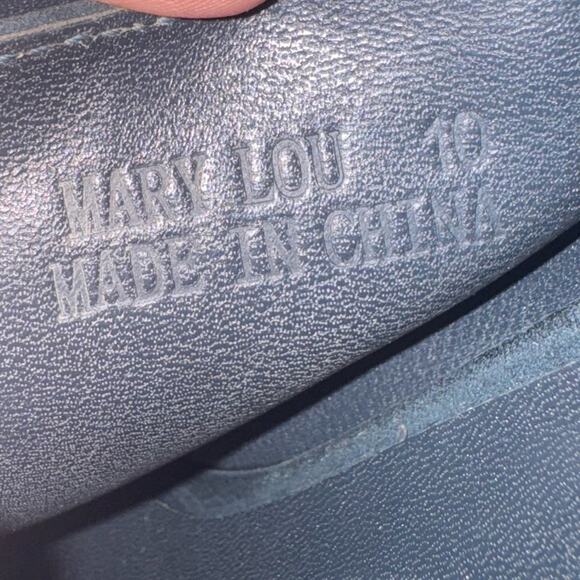 Chloë Sevigny x Opening Ceremony Mary Lou Navy Wedge Sandals Size 10 Y2K Rare - Picture 7 of 9